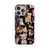 Dogs Love Black Flexi Clear Cases for Most Phone Types (FWS)