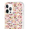 Happy Cake White Flexi Clear Cases for Most Phone Types (FWS)