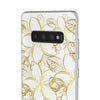 Golden Frangipanis White Flexi Clear Cases for Most Phone Types (FWS)