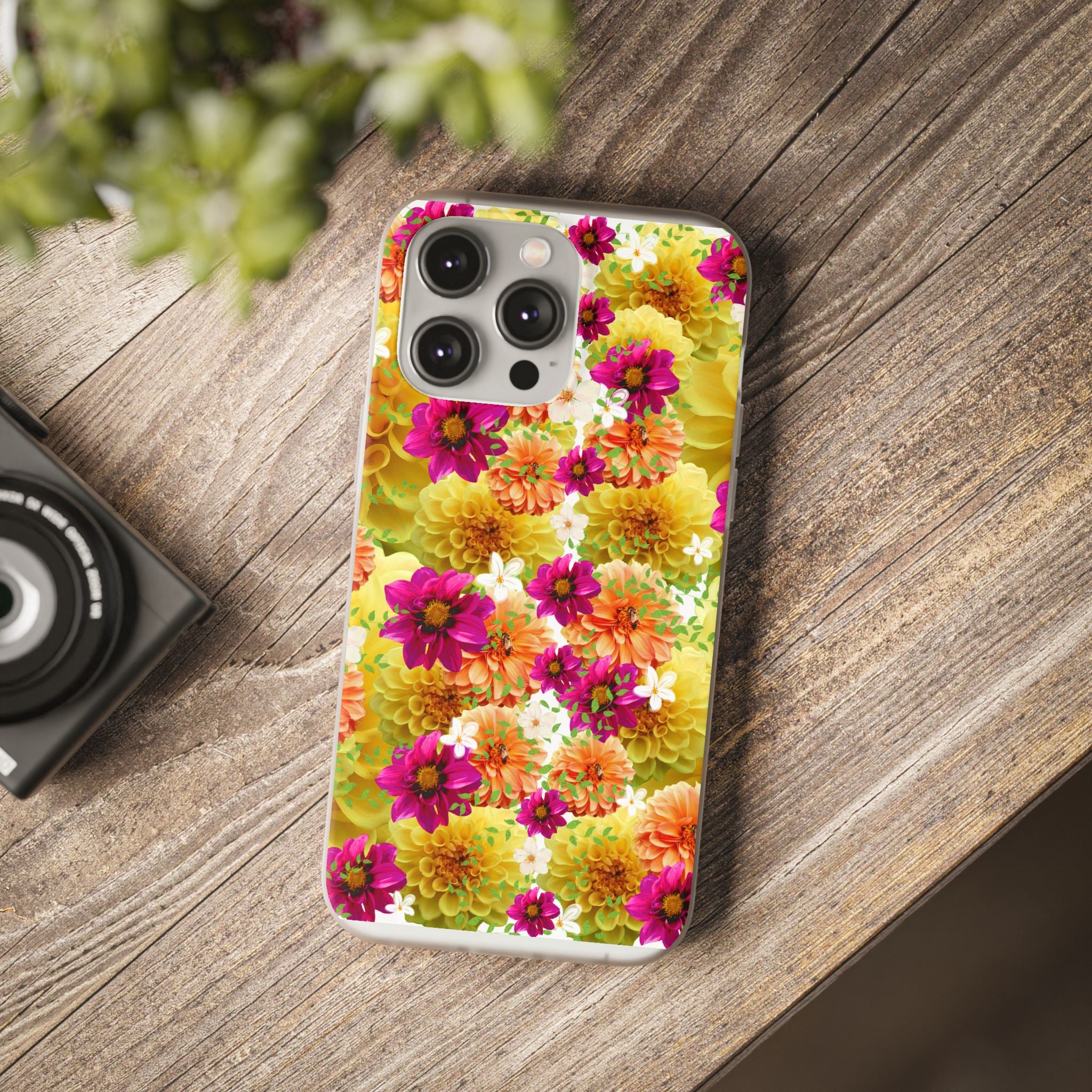 Graphic Dahlias 2 Flexi Cases for Most Phone Types