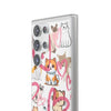 Cats Love White Flexi Clear Cases for Most Phone Types (FWS)
