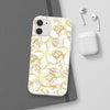 Golden Frangipanis White Flexi Clear Cases for Most Phone Types (FWS)