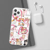 Cats Love White Flexi Clear Cases for Most Phone Types (FWS)