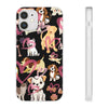 Dogs Love Black Flexi Clear Cases for Most Phone Types (FWS)
