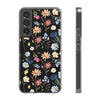 Wildflowers Painted Black Flexi Clear Case for Most Phone Types