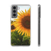 Sunflowers Flexi Clear Cases for Most Phone Types