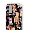 Dogs Love Black Flexi Clear Cases for Most Phone Types (FWS)