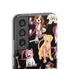 Dogs Love Black Flexi Clear Cases for Most Phone Types (FWS)