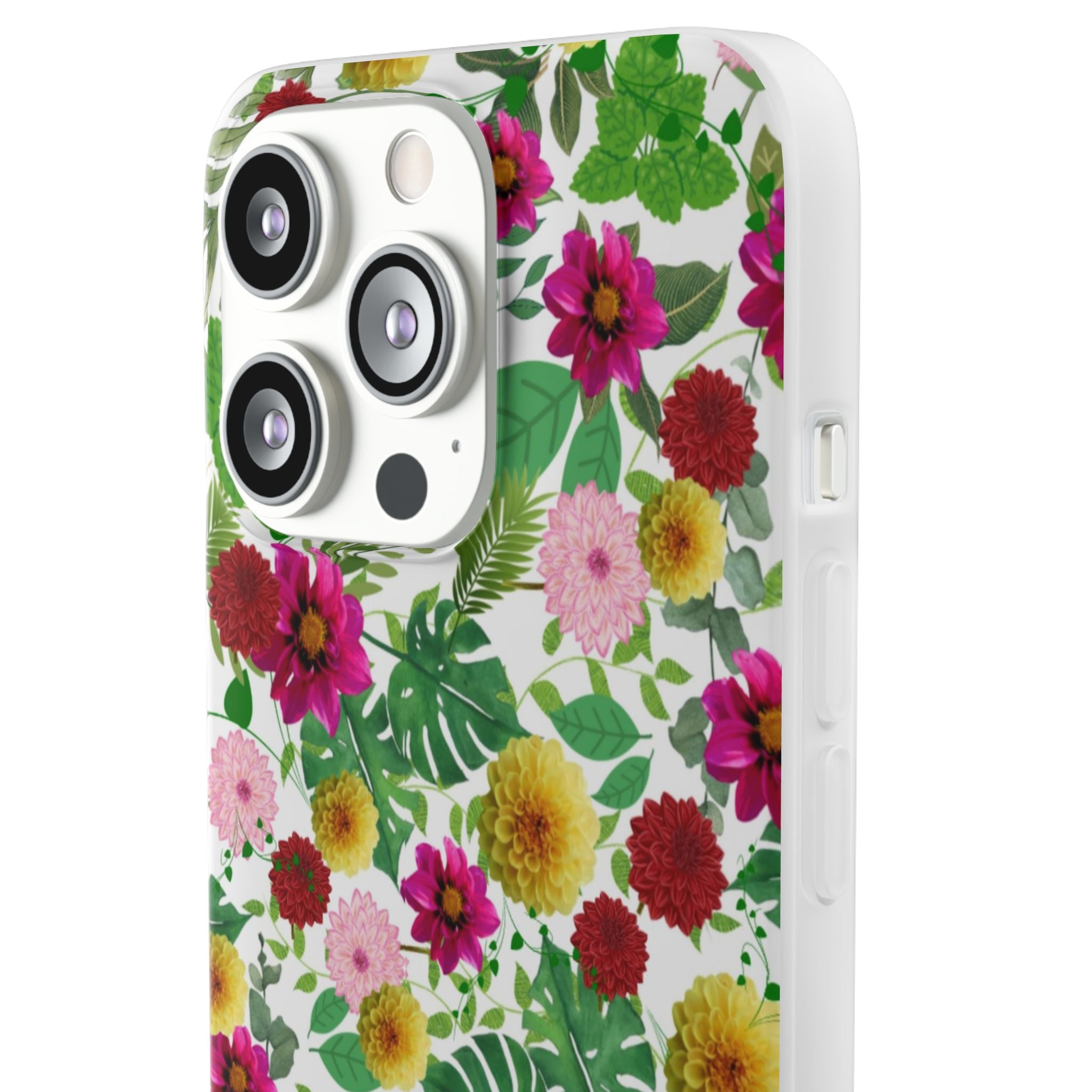 Graphic Dahlias Flexi Cases for Most Phone Types (FWS)