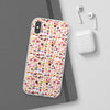 Happy Cake White Flexi Clear Cases for Most Phone Types (FWS)