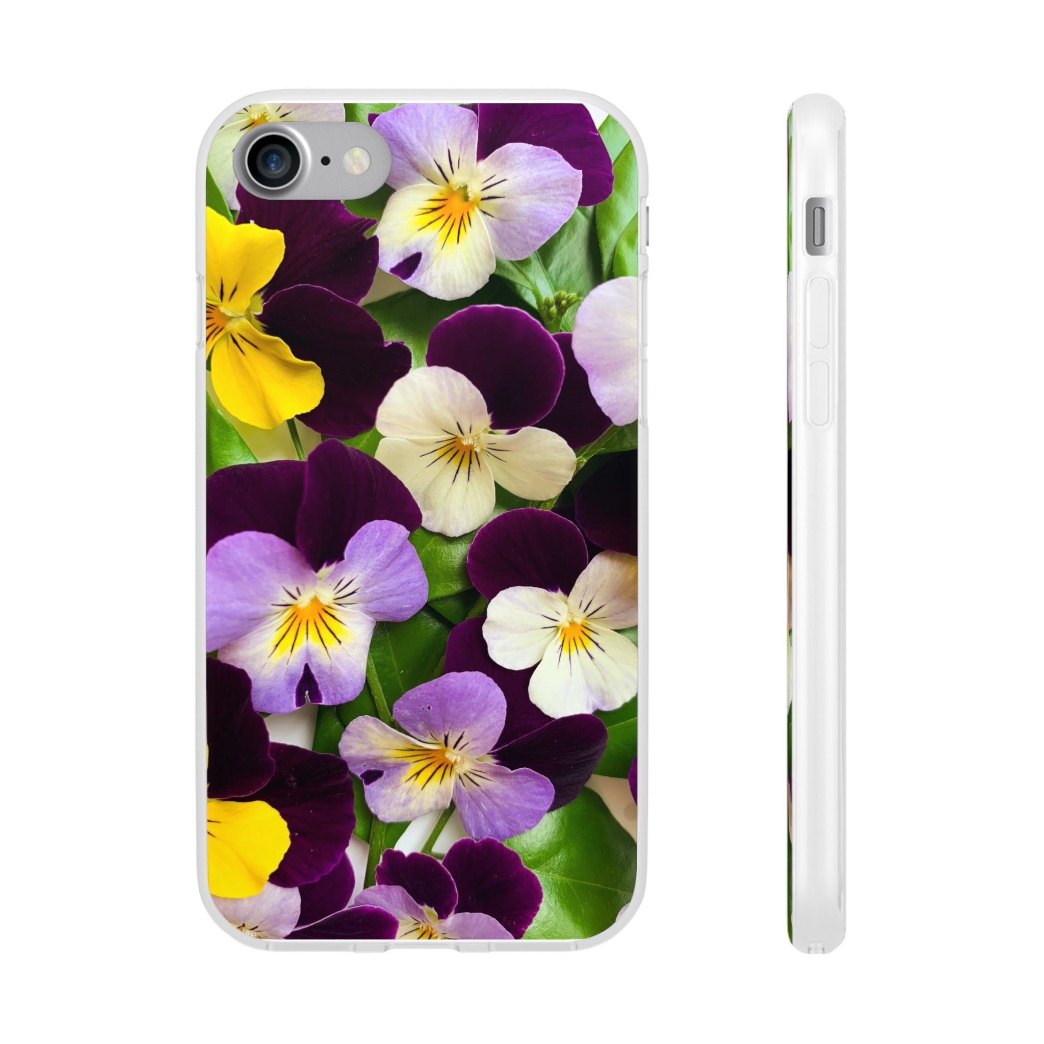 Spring Violas Flexi Clear Cases for Most Phone Types