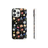 Wildflowers Painted Black Flexi Clear Case for Most Phone Types