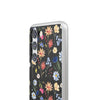 Wildflowers Painted Black Flexi Clear Case for Most Phone Types
