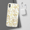 Golden Frangipanis White Flexi Clear Cases for Most Phone Types (FWS)