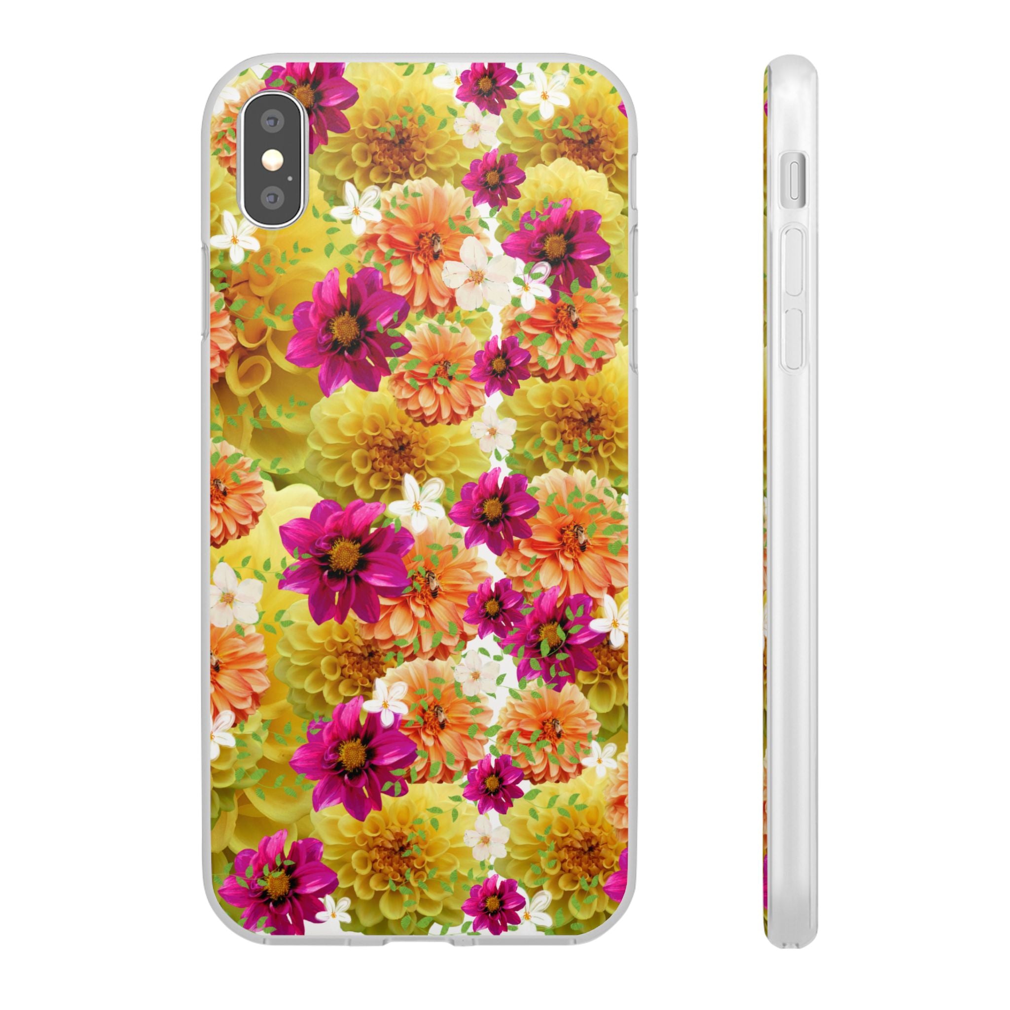 Graphic Dahlias 2 Flexi Cases for Most Phone Types (FWS)