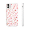 Japanese Pink Flowers White Flexi Clear Cases for Most Phone Types