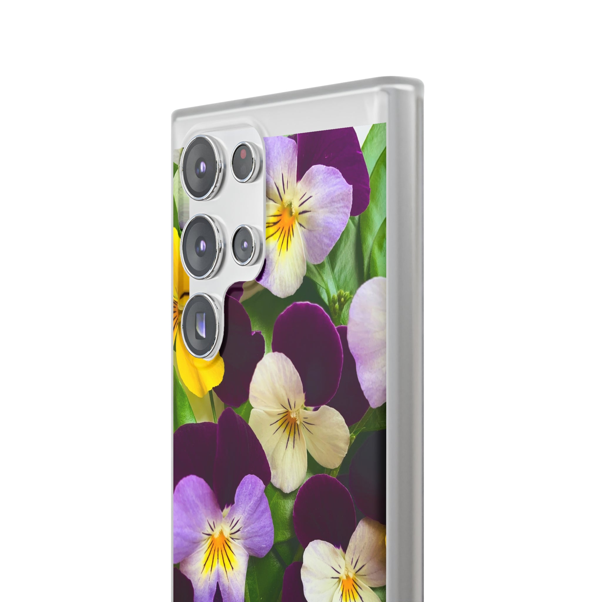 Spring Violas Flexi Clear Cases for Most Phone Types