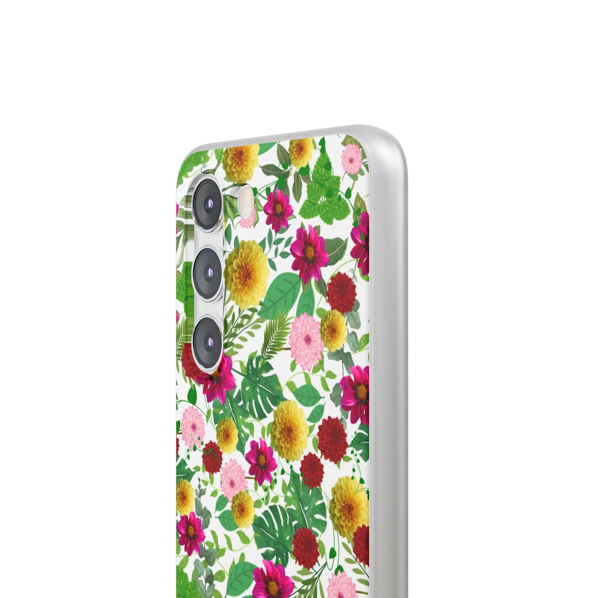 Graphic Dahlias Flexi Cases for Most Phone Types (FWS)