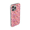 Happy Cake Pink Flexi Clear Cases for Most Phone Types (FWS)