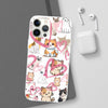 Cats Love White Flexi Clear Cases for Most Phone Types (FWS)
