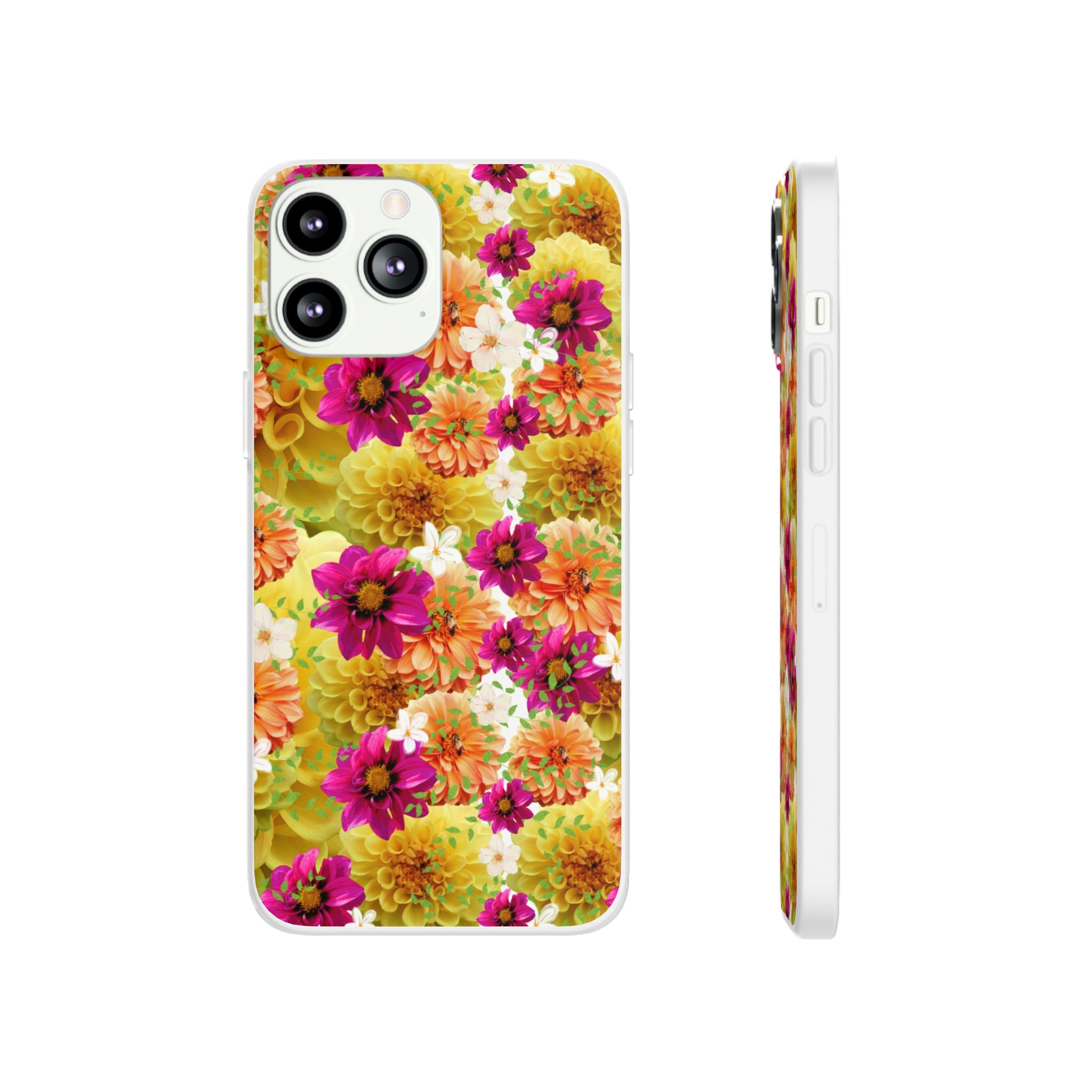 Graphic Dahlias 2 Flexi Cases for Most Phone Types (FWS)