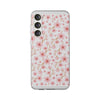 Japanese Pink Flowers White Flexi Clear Cases for Most Phone Types