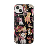 Dogs Love Black Flexi Clear Cases for Most Phone Types (FWS)