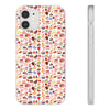 Happy Cake White Flexi Clear Cases for Most Phone Types (FWS)