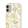 Golden Frangipanis White Flexi Clear Cases for Most Phone Types (FWS)