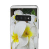 Fresh White Frangipanis Flexi Clear Cases for Most Phone Types (FWS)