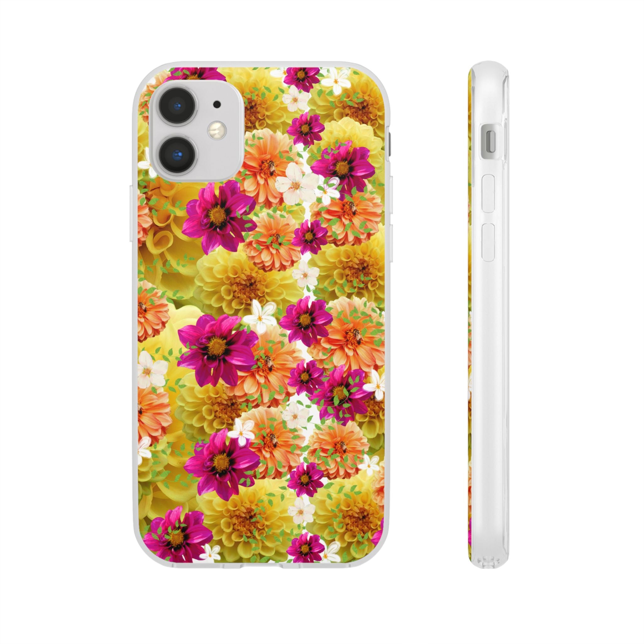 Graphic Dahlias 2 Flexi Cases for Most Phone Types (FWS)