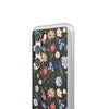 Wildflowers Painted Black Flexi Clear Cases for Most Phone Types (FWS)