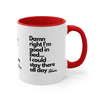 Good in Bed Accent Mug 11oz