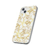 Golden Frangipanis White Flexi Clear Cases for Most Phone Types (FWS)