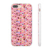Happy Cake Pink Flexi Clear Cases for Most Phone Types (FWS)