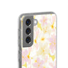 Pastel Frangipanis Yellow Flexi Clear Cases for Most Phone Types (FWS)