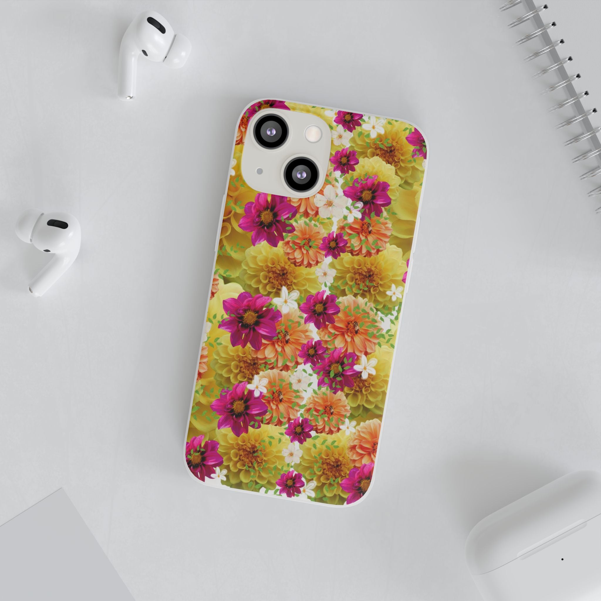 Graphic Dahlias 2 Flexi Cases for Most Phone Types