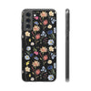 Wildflowers Painted Black Flexi Clear Case for Most Phone Types