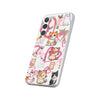 Cats Love White Flexi Clear Cases for Most Phone Types (FWS)
