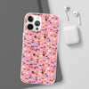 Happy Cake Pink Flexi Clear Cases for Most Phone Types (FWS)