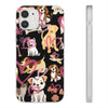 Dogs Love Black Flexi Clear Cases for Most Phone Types (FWS)