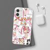 Cats Love White Flexi Clear Cases for Most Phone Types (FWS)
