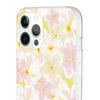 Pastel Frangipanis Yellow Flexi Clear Cases for Most Phone Types (FWS)