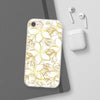 Golden Frangipanis White Flexi Clear Cases for Most Phone Types (FWS)