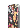 Dogs Love Black Flexi Clear Cases for Most Phone Types (FWS)