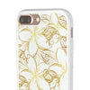 Golden Frangipanis White Flexi Clear Cases for Most Phone Types (FWS)