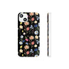 Wildflowers Painted Black Flexi Clear Case for Most Phone Types