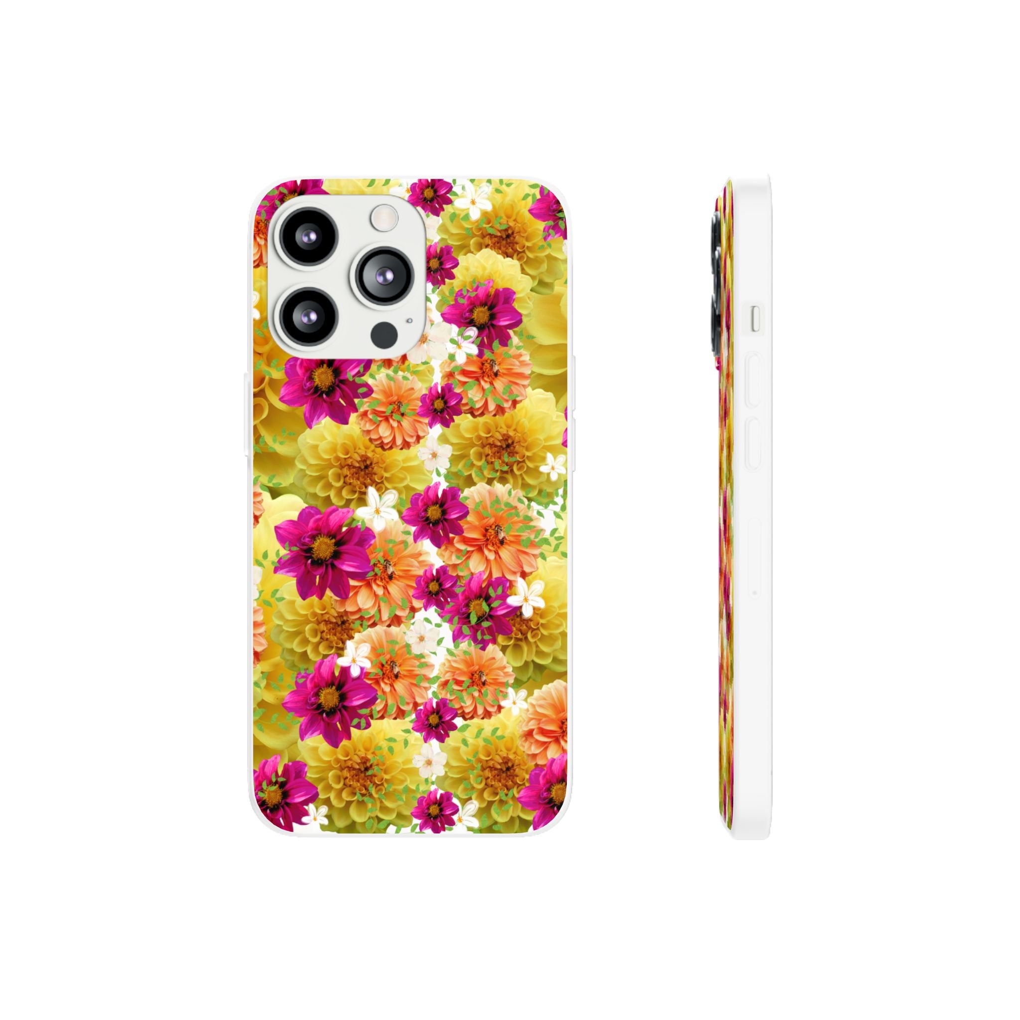 Graphic Dahlias 2 Flexi Cases for Most Phone Types