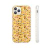 Happy Cake Yellow Flexi Clear Cases for Most Phone Types (FWS)