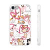 Cats Love White Flexi Clear Cases for Most Phone Types (FWS)